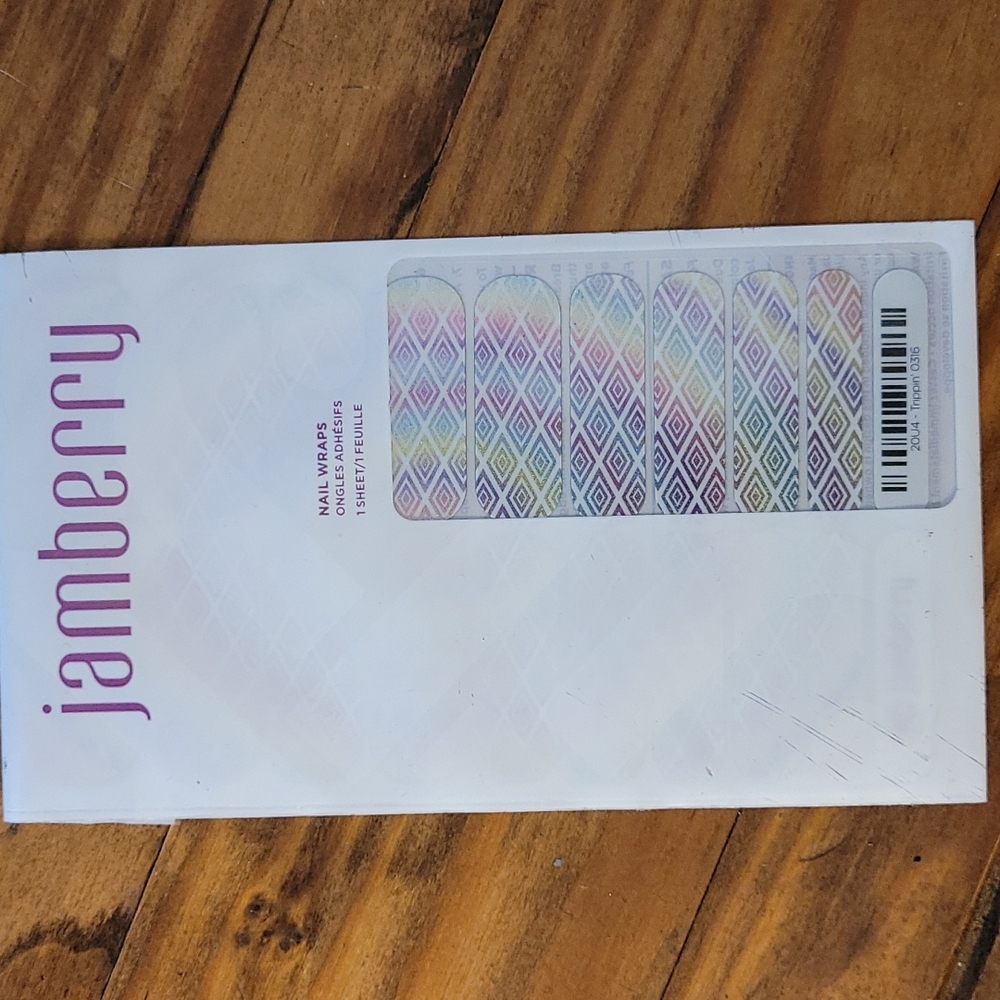 Jamberry "Trippin" Nail Wraps Full Sheet